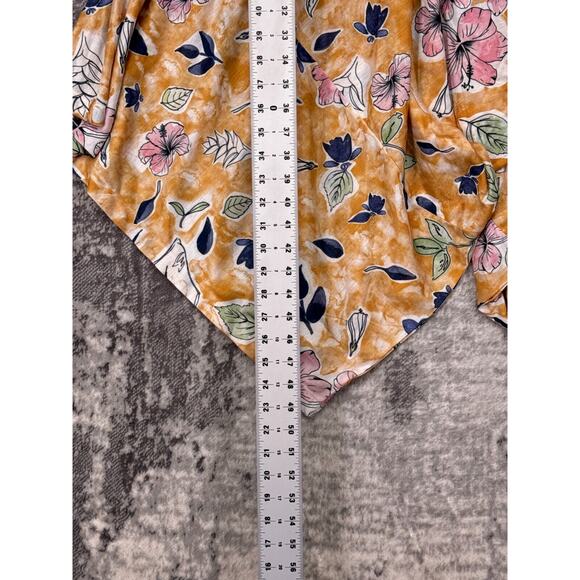 New World Market Jumpsuit Small / Medium Womens Floral Flowy Cropped - Picture 7 of 9